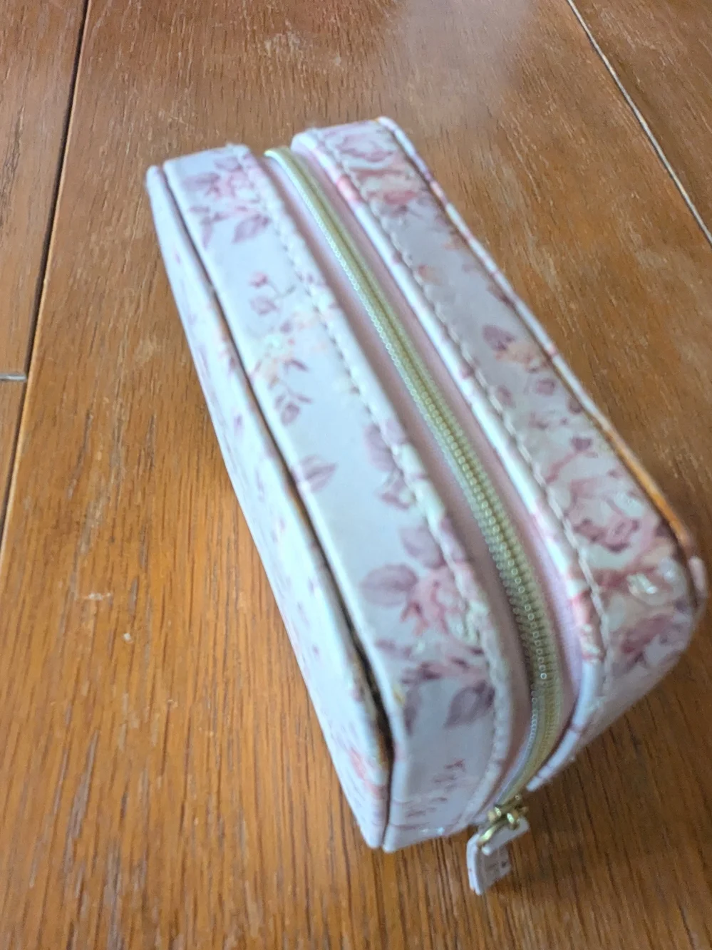 Floral Pink Compact Jewelry Organizer Case